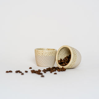 Espressobecher Basket (Hell, Vanille)